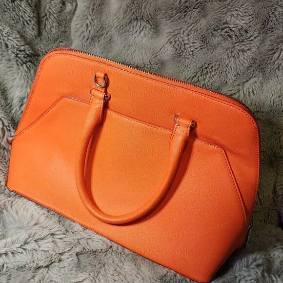 Zara zippered bright Orange purse - Picture 1 of 9
